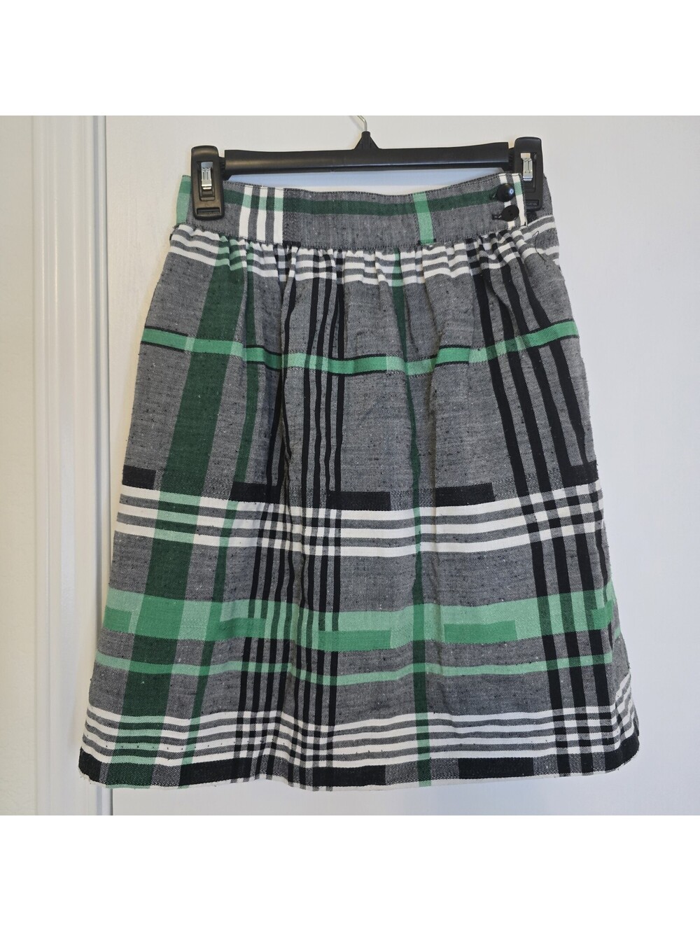 VTG Gregge Sport Retro Tartan Plaid A-line Skirt Preppy Academia Approx Sz XS
